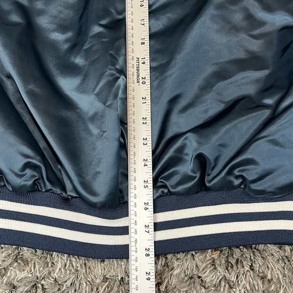 Vintage Rare New York Yankees Chalkline Satin Jacket XL MLB 90s Spellout - Picture 10 of 10